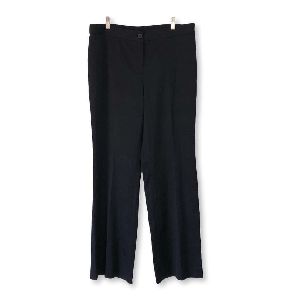 Anne Klein Navy Wide Leg Trouser Dress Pants Size 12